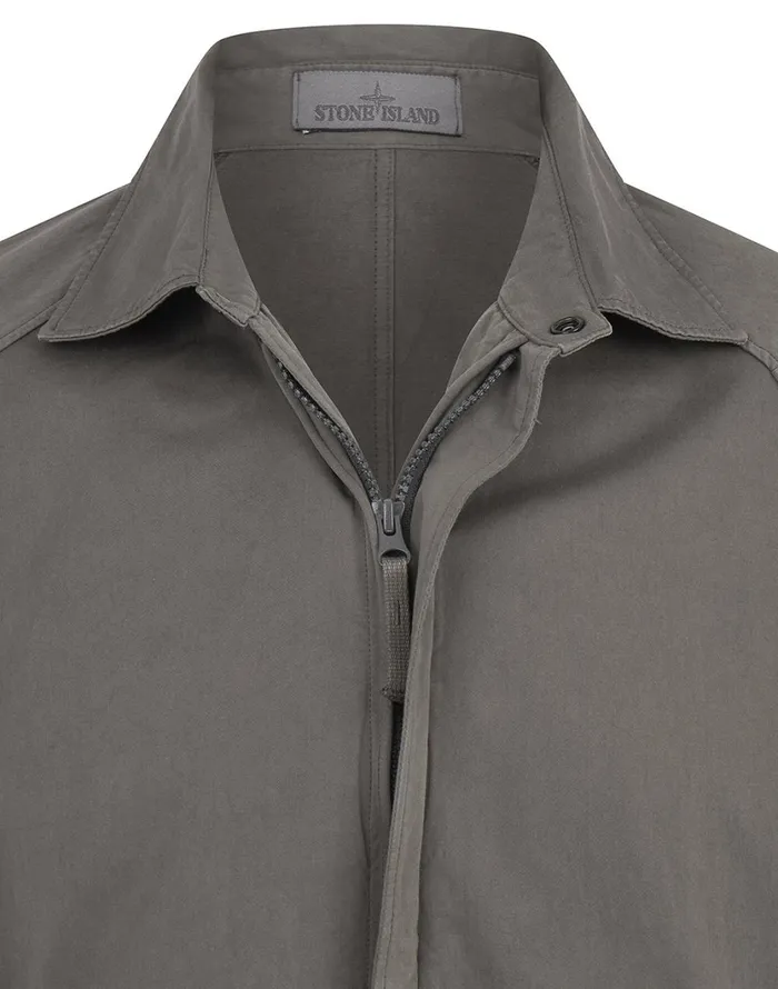116F4 Overshirt In Smoky GreyOvershirts Smoky Grey Mens Stone Island Overshirts