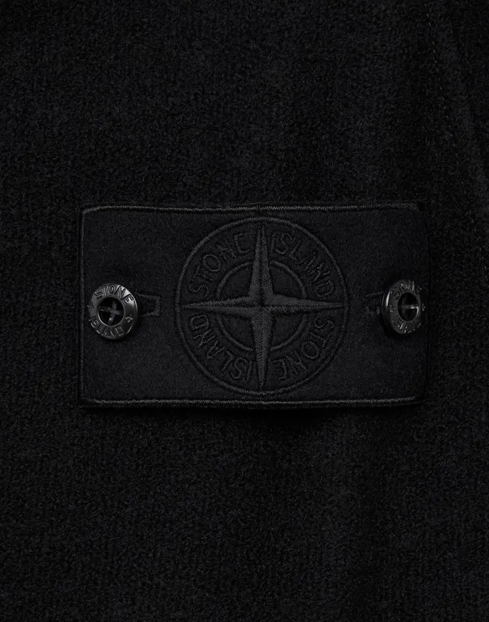 651F5 Hooded Full Zip Sweatshirt In BlackSweatshirts Black Mens Stone Island Sweatshirts