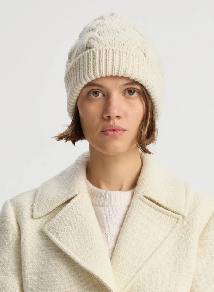 ALC Accessories Oliver Wool Beanie Off White 8211 Women