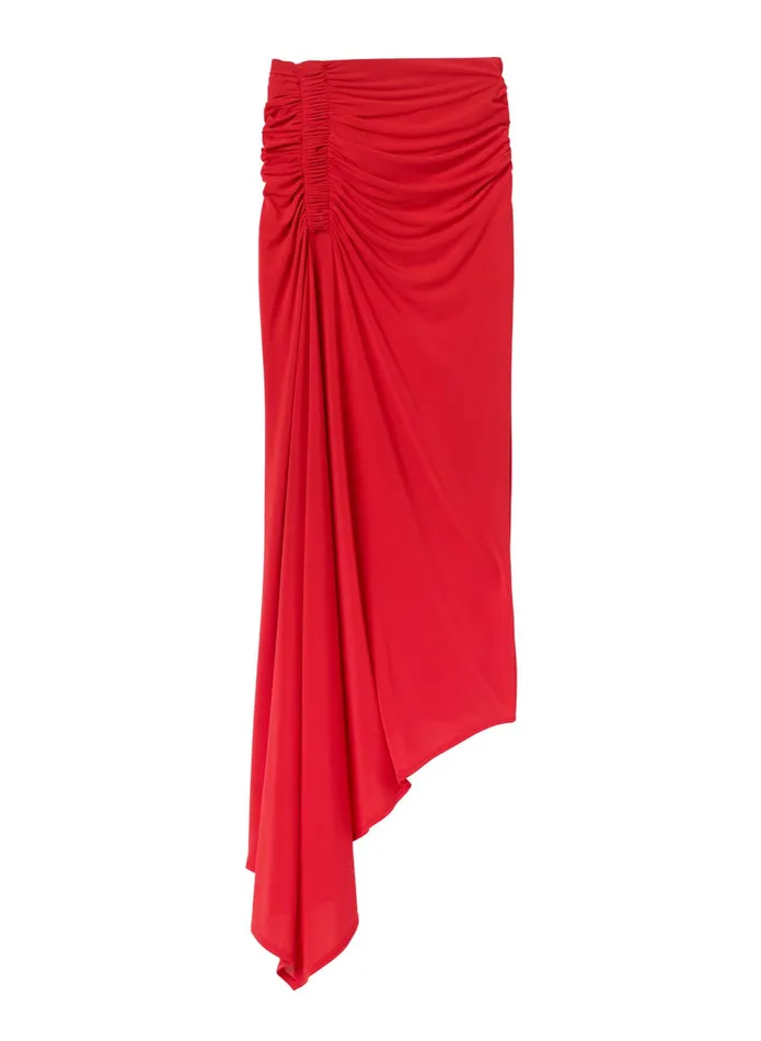 ALC Bottoms Adeline Jersey Midi Skirt Ruby 8211 Women