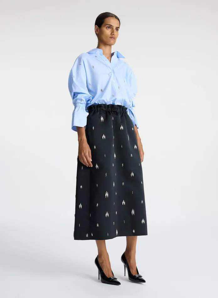 ALC Bottoms Alexia Embellished Midi Skirt Black 8211 Women