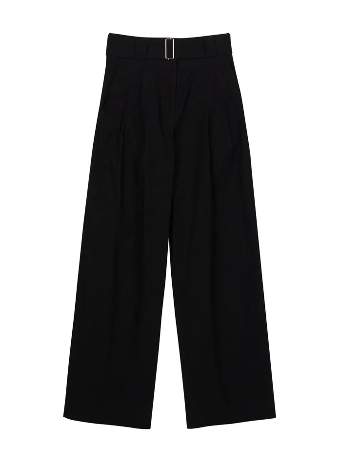 ALC Bottoms Darby Stretch Linen Pant Black 8211 Women