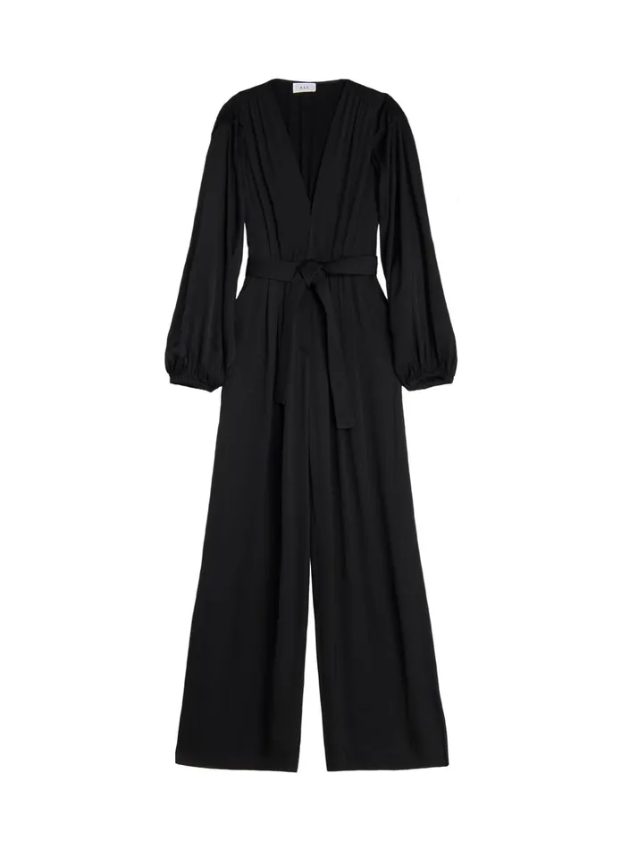 ALC Bottoms Imogen Satin Jumpsuit Black 8211 Women