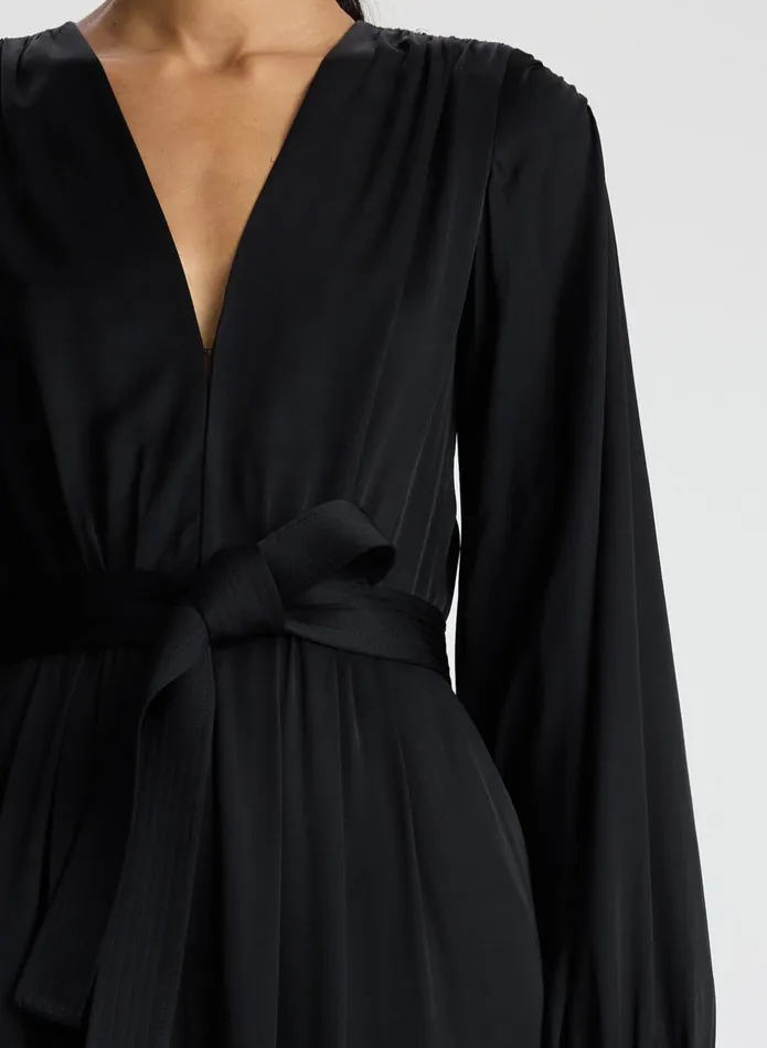 ALC Bottoms Imogen Satin Jumpsuit Black 8211 Women