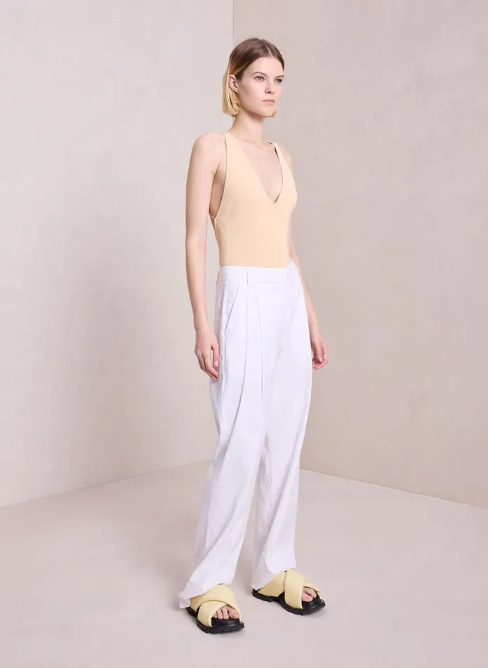 ALC Bottoms Mateo Linen Pant Ecru 8211 Women
