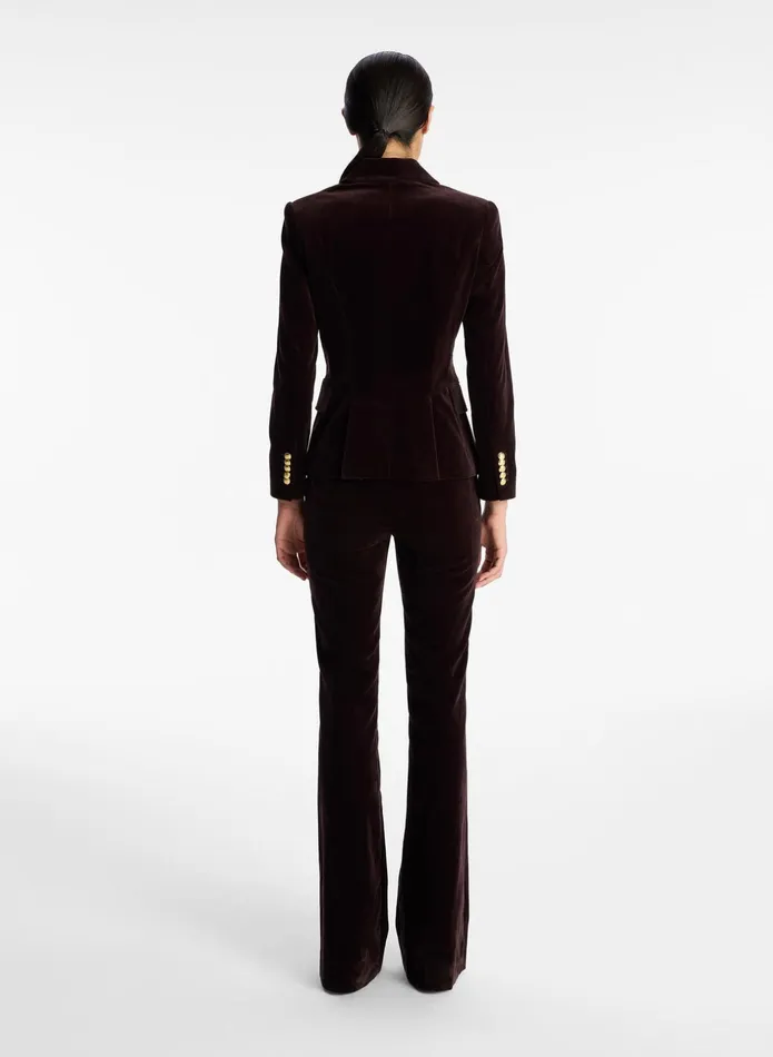 ALC Bottoms Sophie Ii Velvet Pant Chocolate Plum 8211 Women