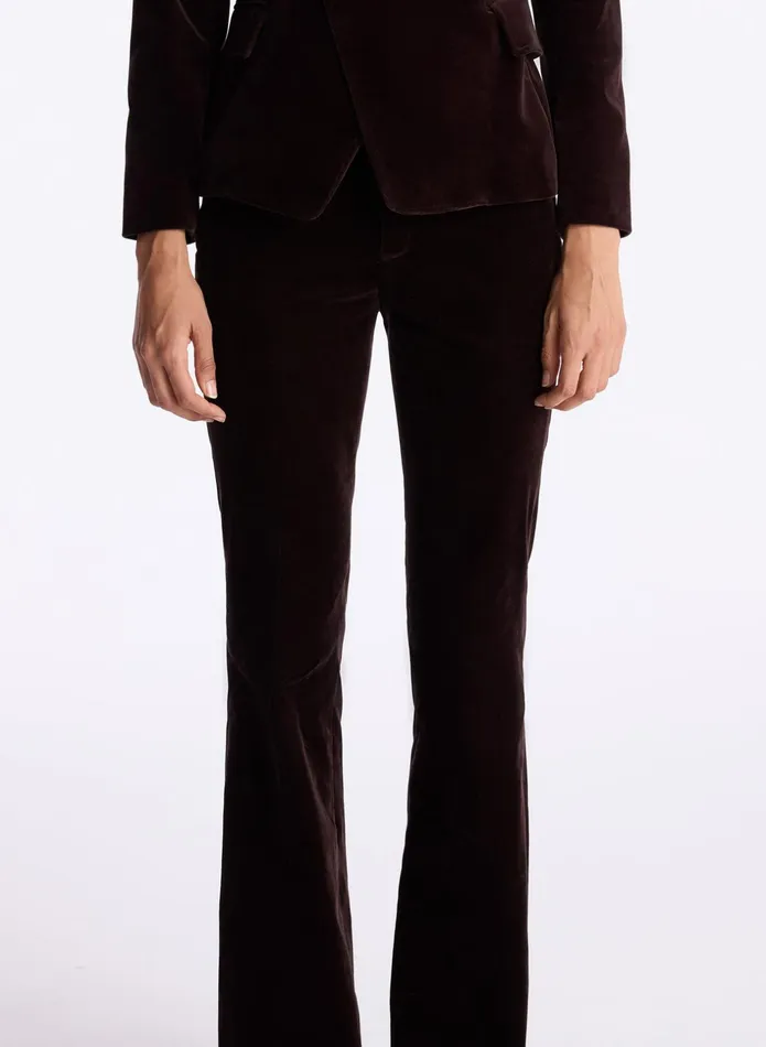 ALC Bottoms Sophie Ii Velvet Pant Chocolate Plum 8211 Women