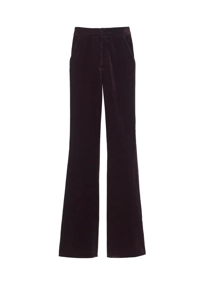 ALC Bottoms Sophie Ii Velvet Pant Chocolate Plum 8211 Women