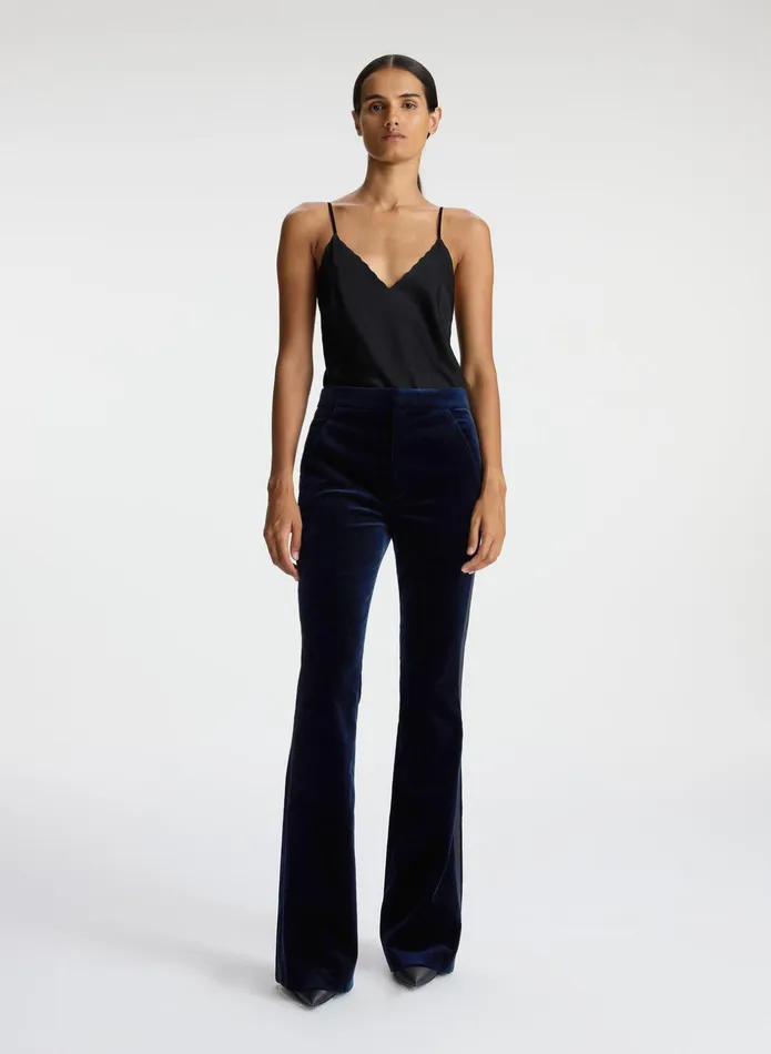 ALC Bottoms Sophie Ii Velvet Tuxedo Pant Navy 8211 Women