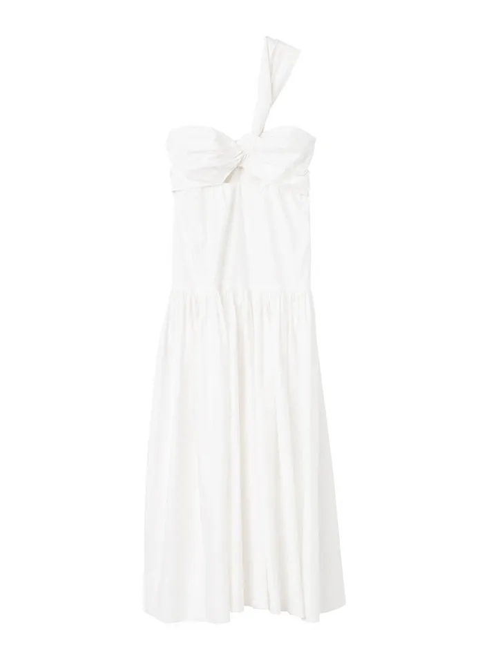 ALC Dresses Aubrey Cotton Midi Dress White 8211 Women