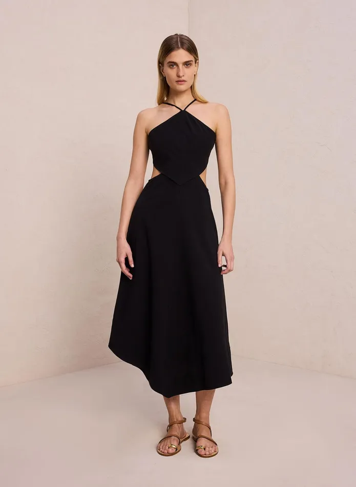 ALC Dresses Beck Cotton Twill Dress Black 8211 Women