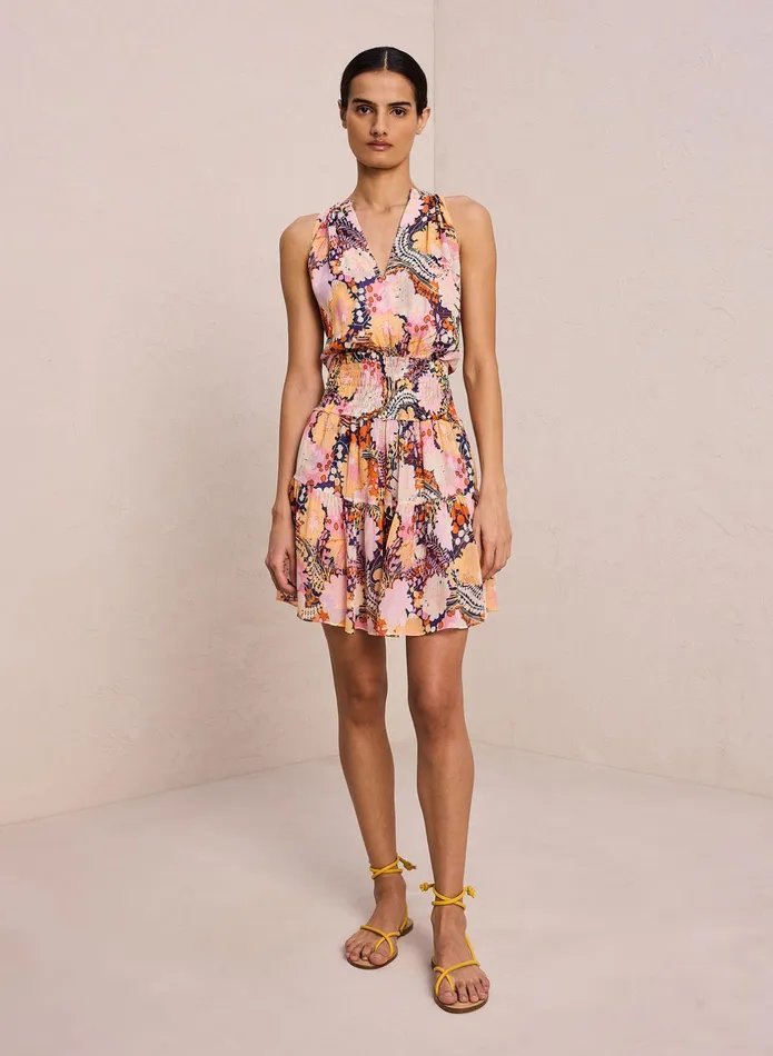 ALC Dresses Courtney Silk Mini Dress Midnightrose Multi 8211 Women