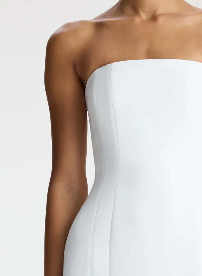 ALC Dresses Elizabeth Strapless Midi Dress White 8211 Women