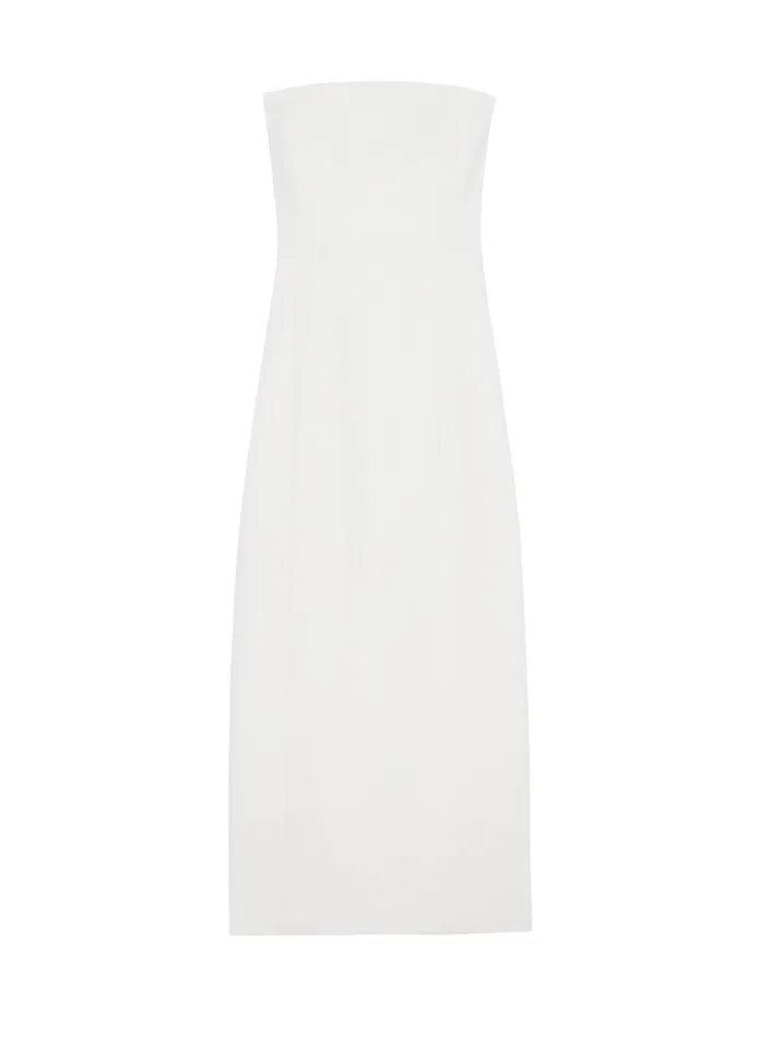 ALC Dresses Elizabeth Strapless Midi Dress White 8211 Women
