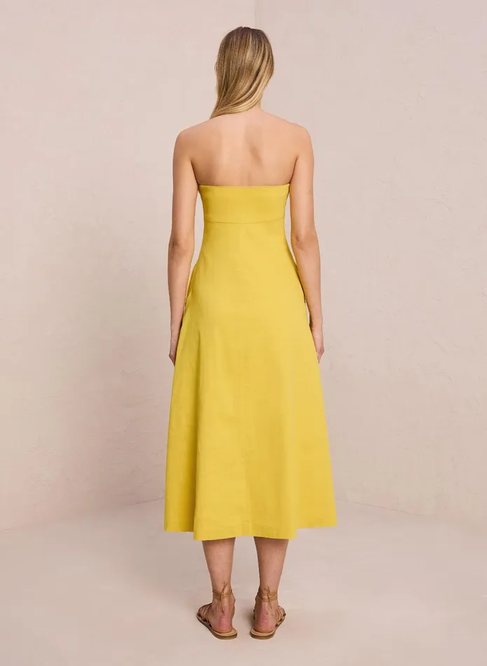 ALC Dresses Ellis Strapless Linen Dress Sole 8211 Women