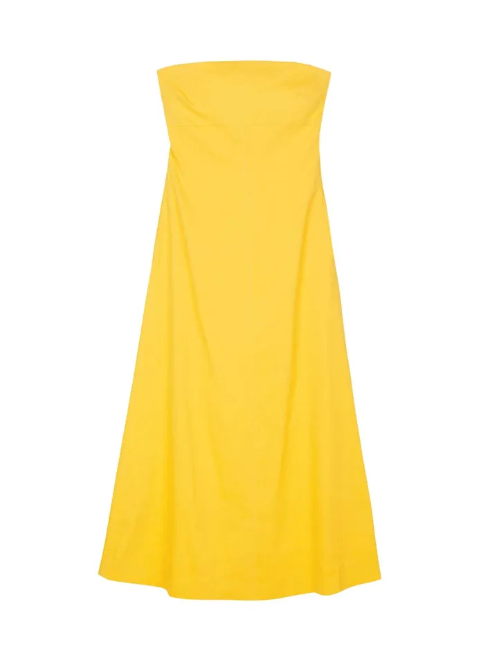 ALC Dresses Ellis Strapless Linen Dress Sole 8211 Women
