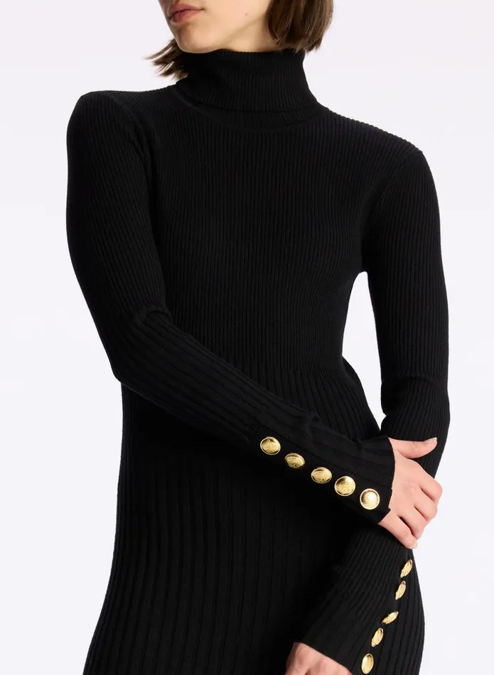 ALC Dresses Emmy Ii Stretch Wool Dress Black 8211 Women