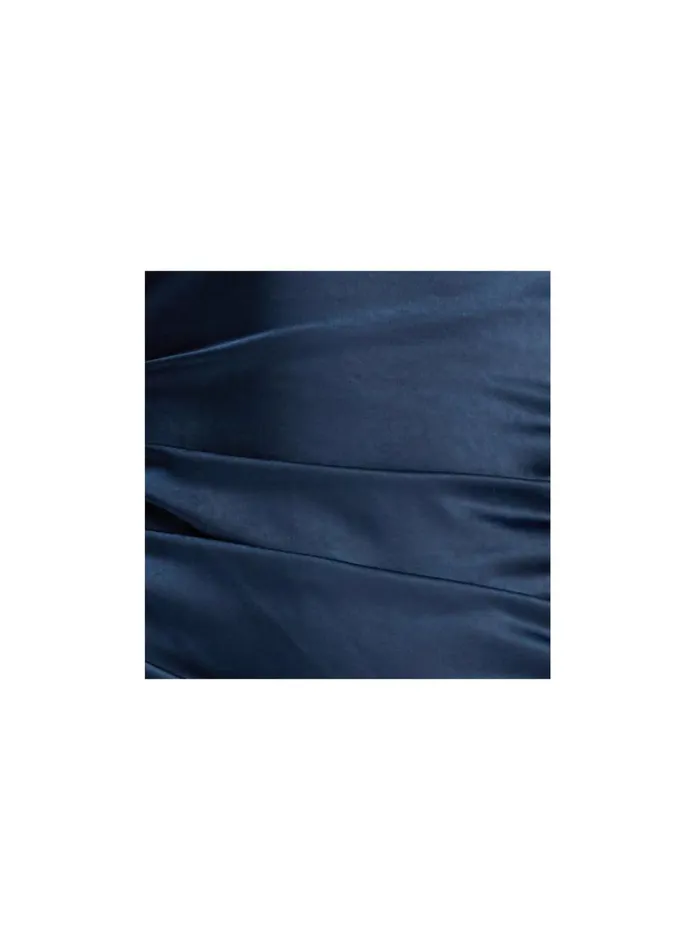 ALC Dresses Inez Satin Midi Dress Dark Sapphire 8211 Women