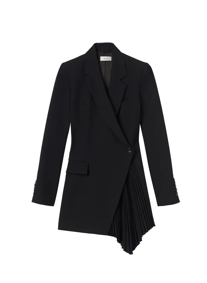 ALC Dresses Juliet Pleated Blazer Dress Black 8211 Women
