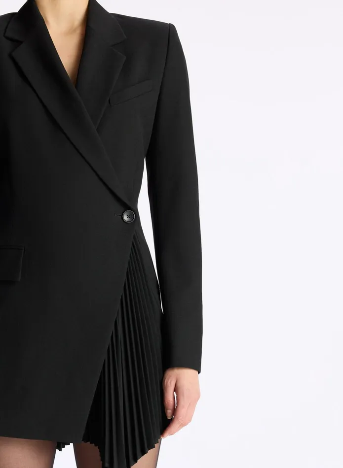 ALC Dresses Juliet Pleated Blazer Dress Black 8211 Women