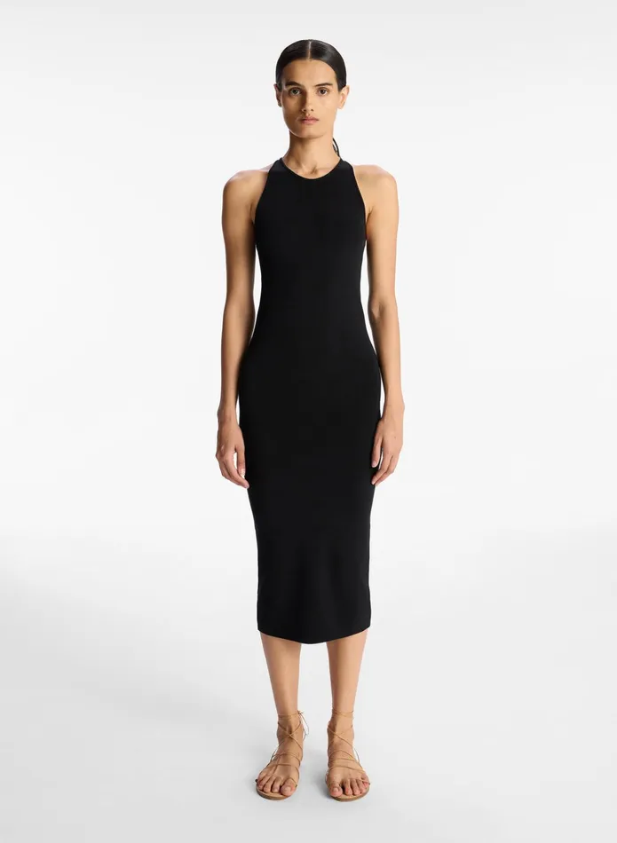 ALC Dresses Marc Cotton Knit Dress Black 8211 Women