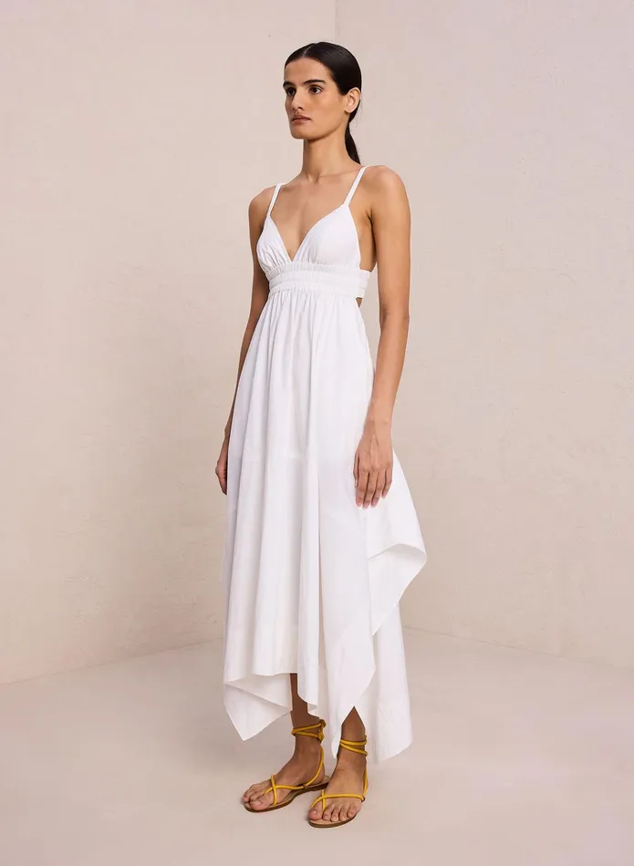 ALC Dresses Rosie Cotton Midi Dress White 8211 Women