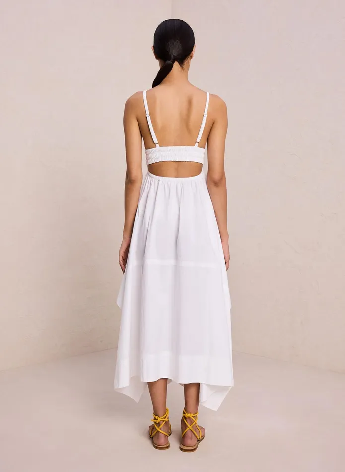 ALC Dresses Rosie Cotton Midi Dress White 8211 Women