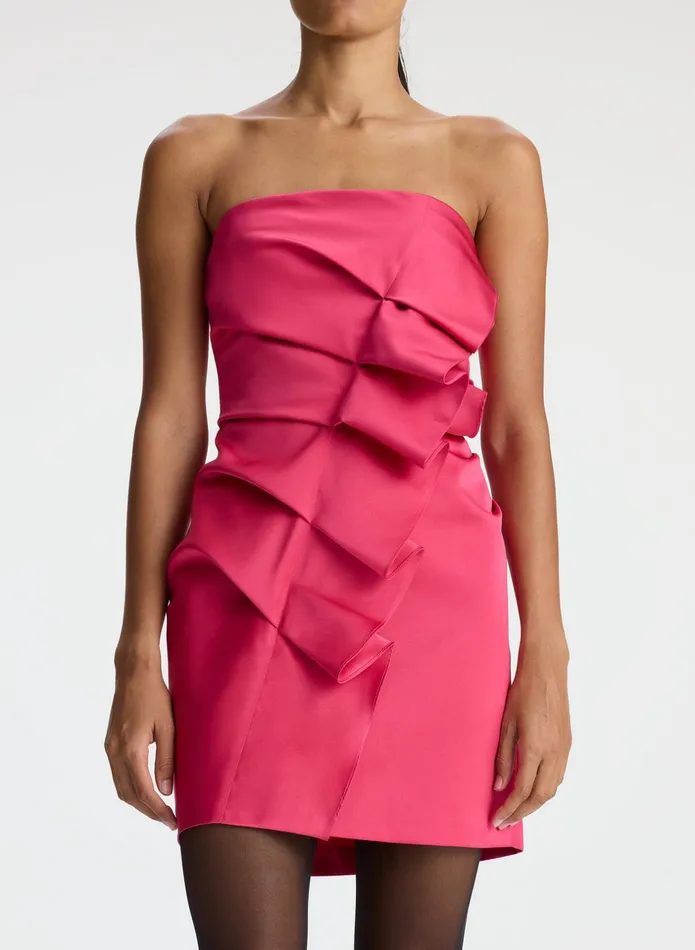 ALC Dresses Talita Strapless Satin Mini Dress Manzanita 8211 Women