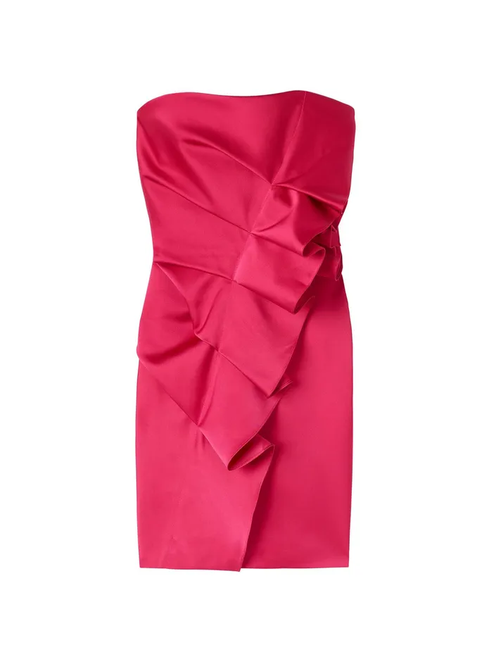 ALC Dresses Talita Strapless Satin Mini Dress Manzanita 8211 Women