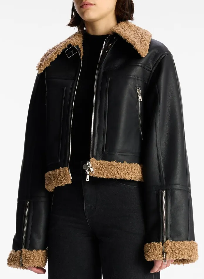 ALC Jackets and Coats Aspen Faux Shearling Jacket Blackbrown 8211 Women