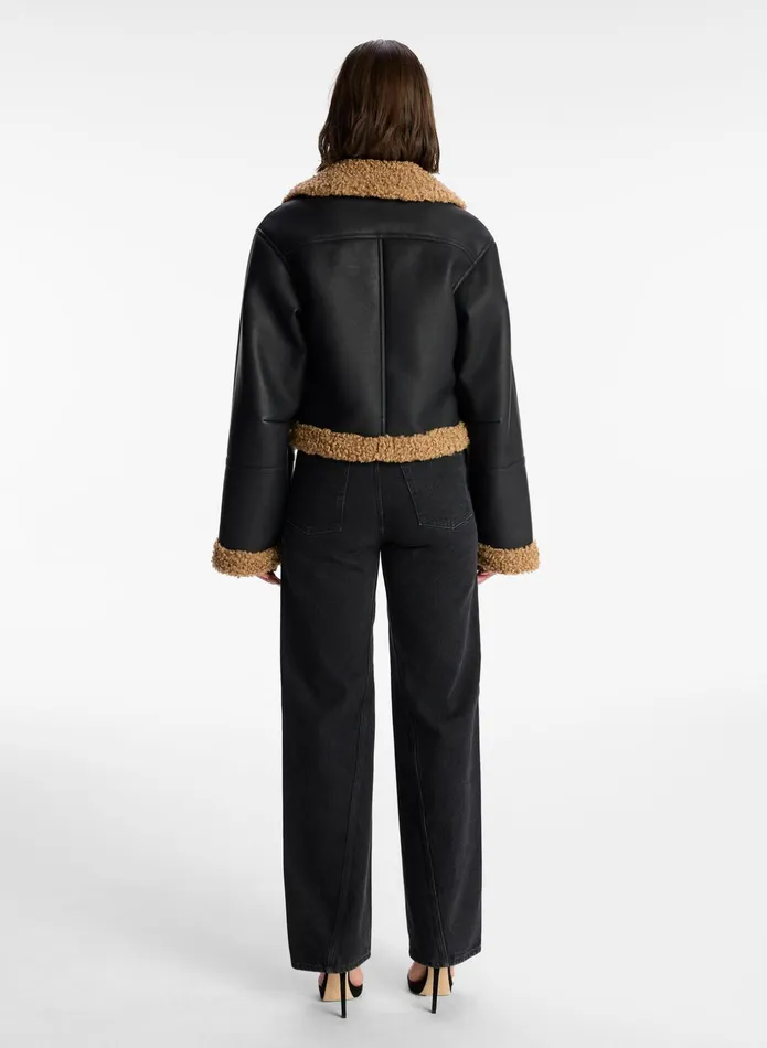 ALC Jackets and Coats Aspen Faux Shearling Jacket Blackbrown 8211 Women