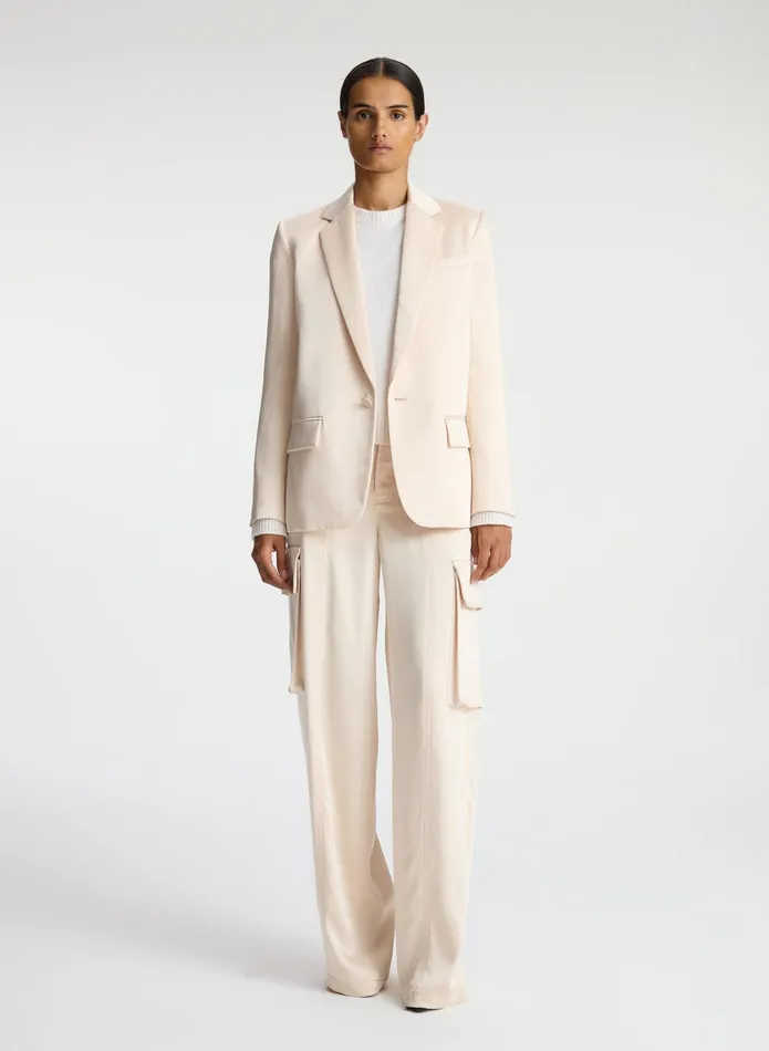 ALC Jackets and Coats Axel Satin Jacket Light Buff 8211 Women