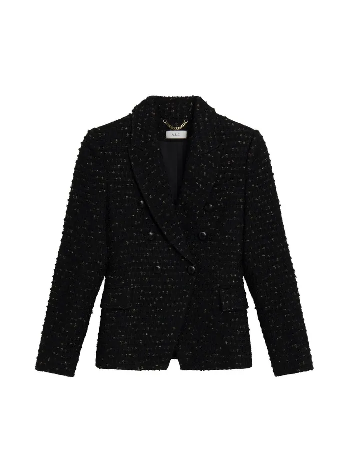 ALC Jackets and Coats Chelsea Lurex Tweed Jacket Black 8211 Women