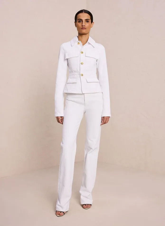 ALC Jackets and Coats Hendrix Denim Jacket White 8211 Women