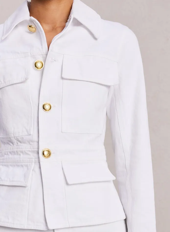 ALC Jackets and Coats Hendrix Denim Jacket White 8211 Women