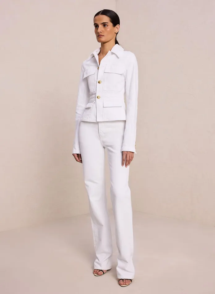 ALC Jackets and Coats Hendrix Denim Jacket White 8211 Women