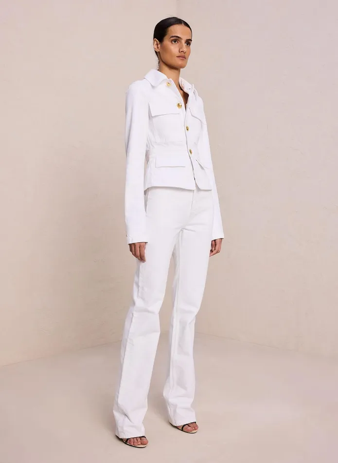 ALC Jackets and Coats Hendrix Denim Jacket White 8211 Women