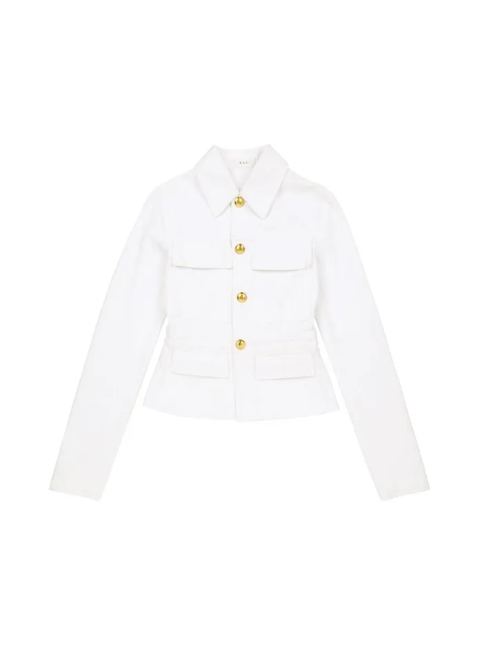 ALC Jackets and Coats Hendrix Denim Jacket White 8211 Women