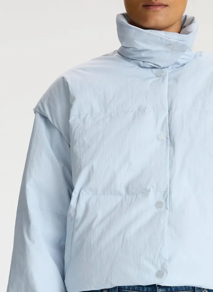 ALC Jackets and Coats Tristan Convertible Quilted Nylon Jacket Stone Blue 8211 Women