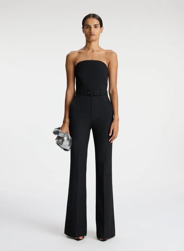 ALC Jumpsuits Kate Strapless Jumpsuit Black 8211 Women