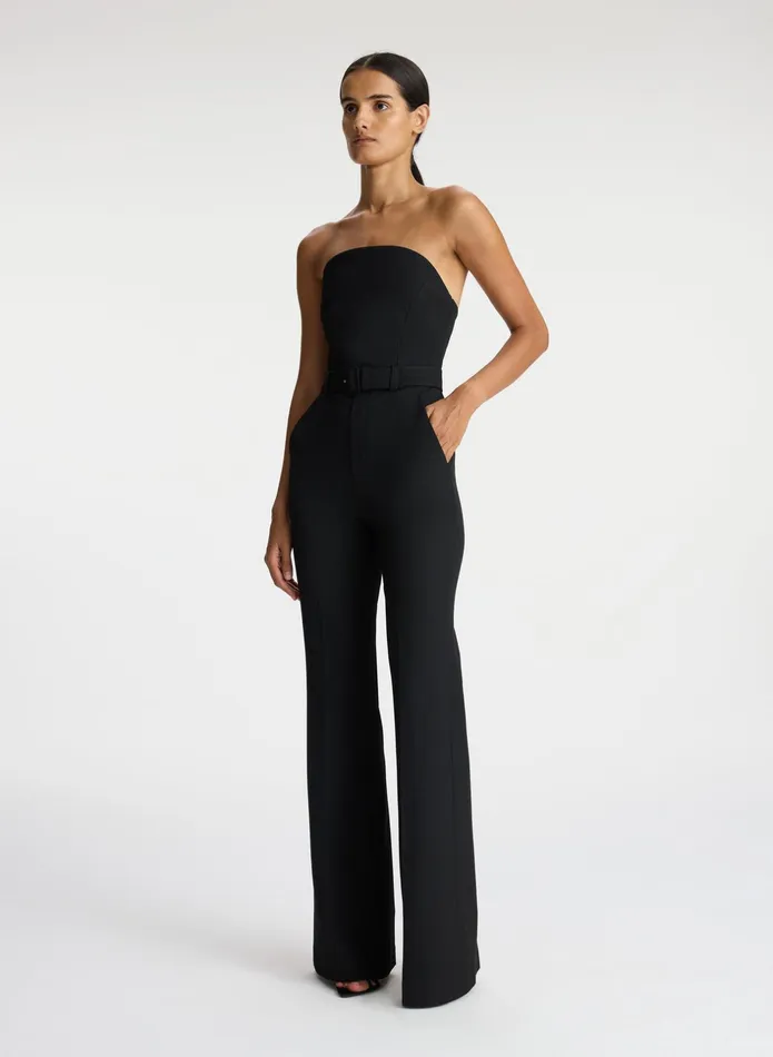 ALC Jumpsuits Kate Strapless Jumpsuit Black 8211 Women