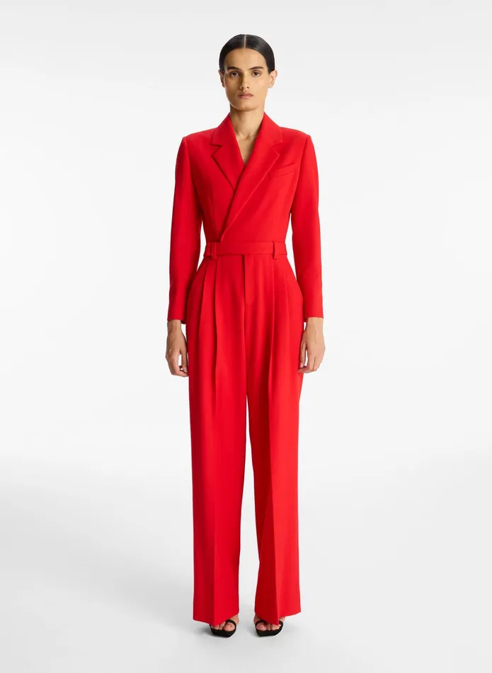 ALC Jumpsuits Tatum Cut Out Jumpsuit Ruby 8211 Women