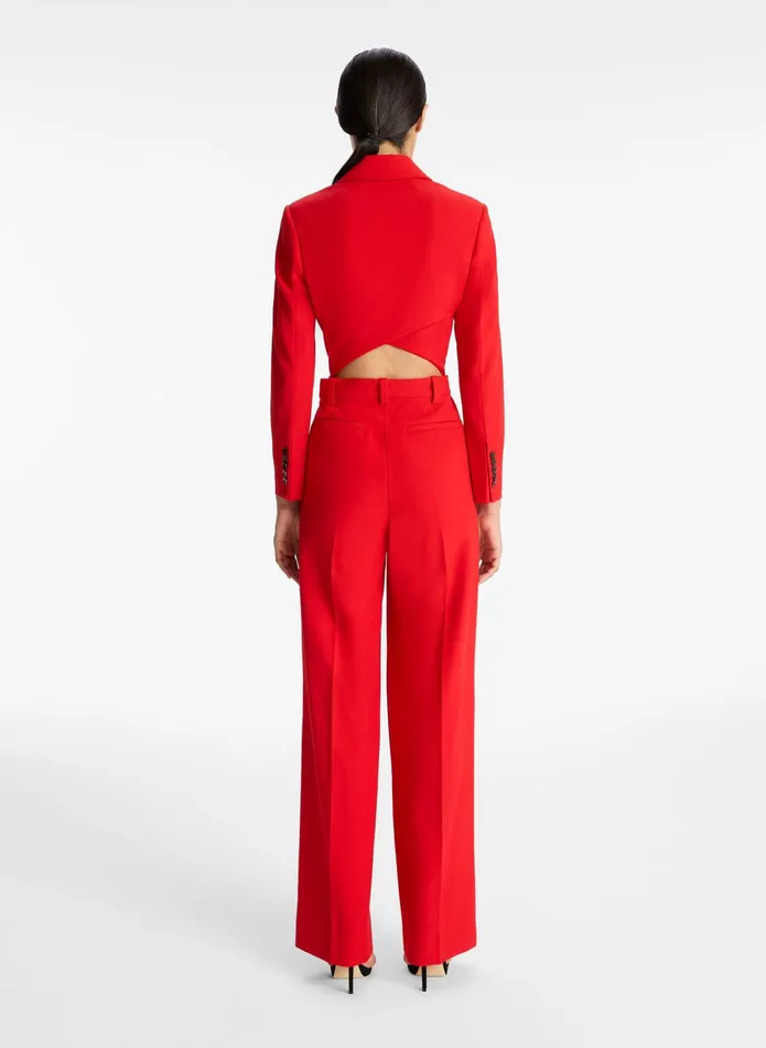 ALC Jumpsuits Tatum Cut Out Jumpsuit Ruby 8211 Women