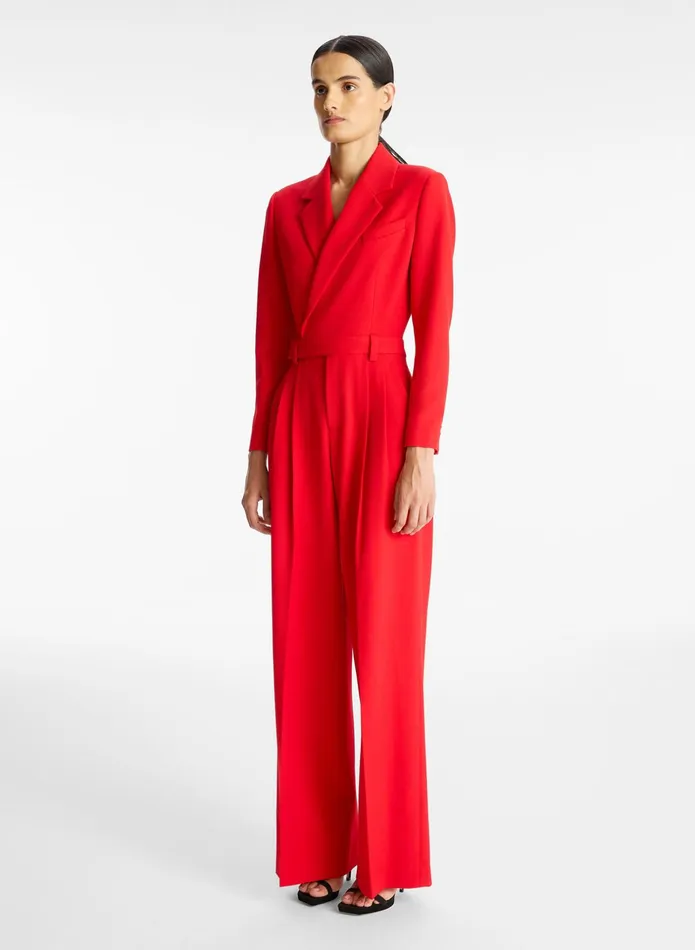 ALC Jumpsuits Tatum Cut Out Jumpsuit Ruby 8211 Women