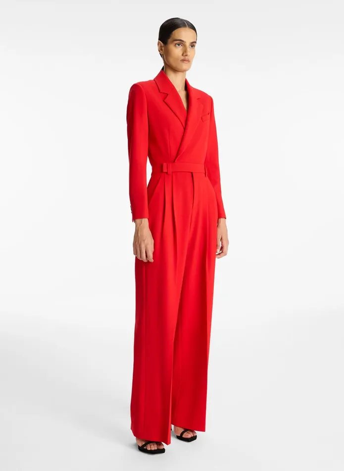 ALC Jumpsuits Tatum Cut Out Jumpsuit Ruby 8211 Women