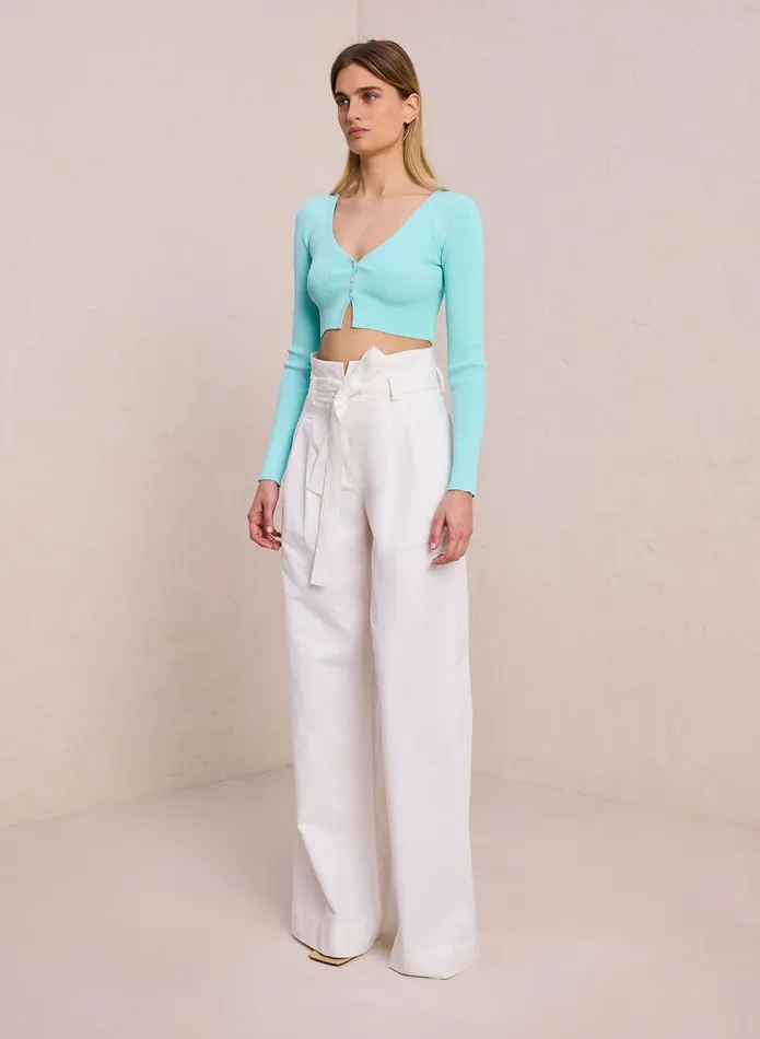 ALC Knitwear Hallie Ii Rib Knit Cardigan Summer Dew 8211 Women