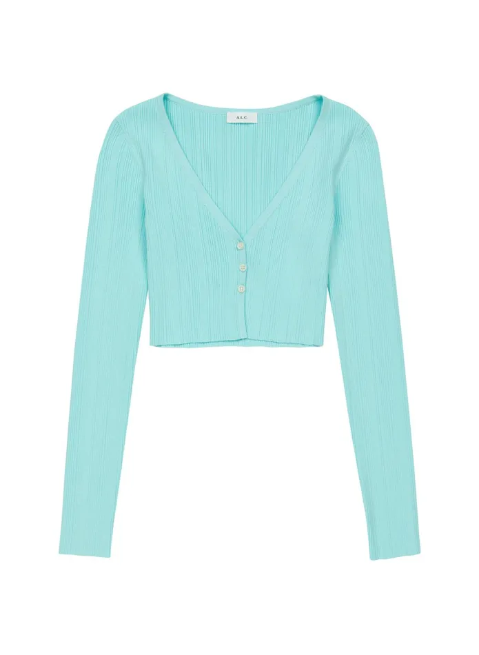 ALC Knitwear Hallie Ii Rib Knit Cardigan Summer Dew 8211 Women