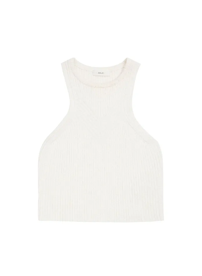 ALC Knitwear Lucy Rib Knit Top White 8211 Women