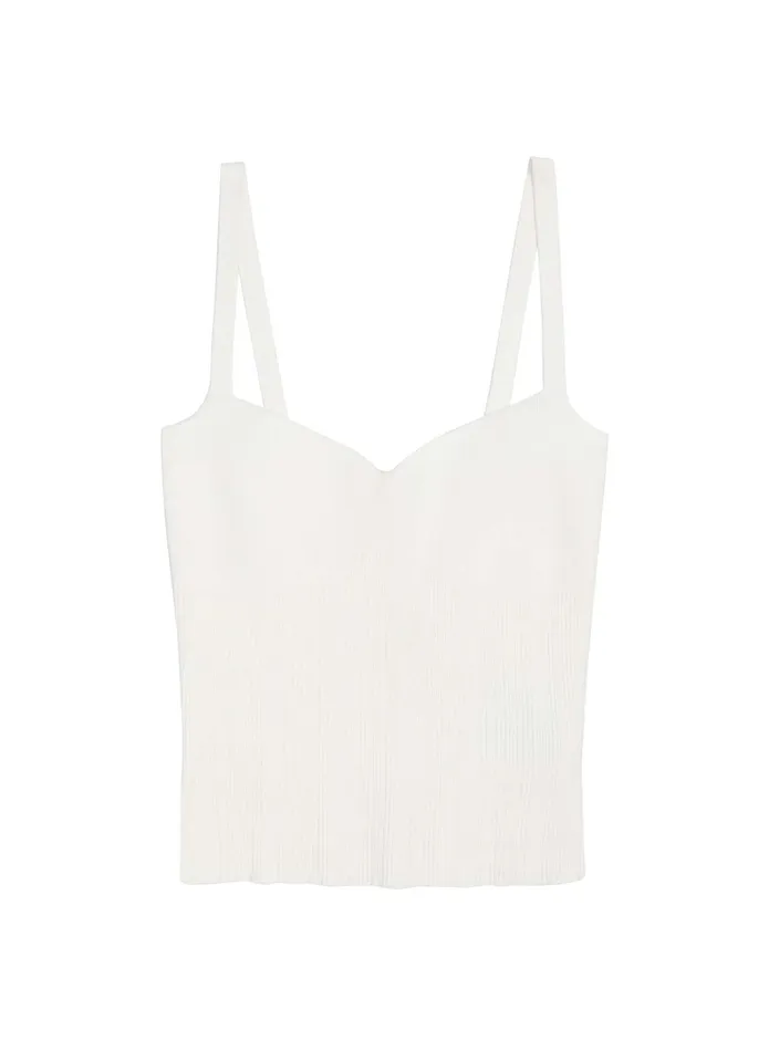ALC Knitwear Milo Rib Knit Top Off White 8211 Women