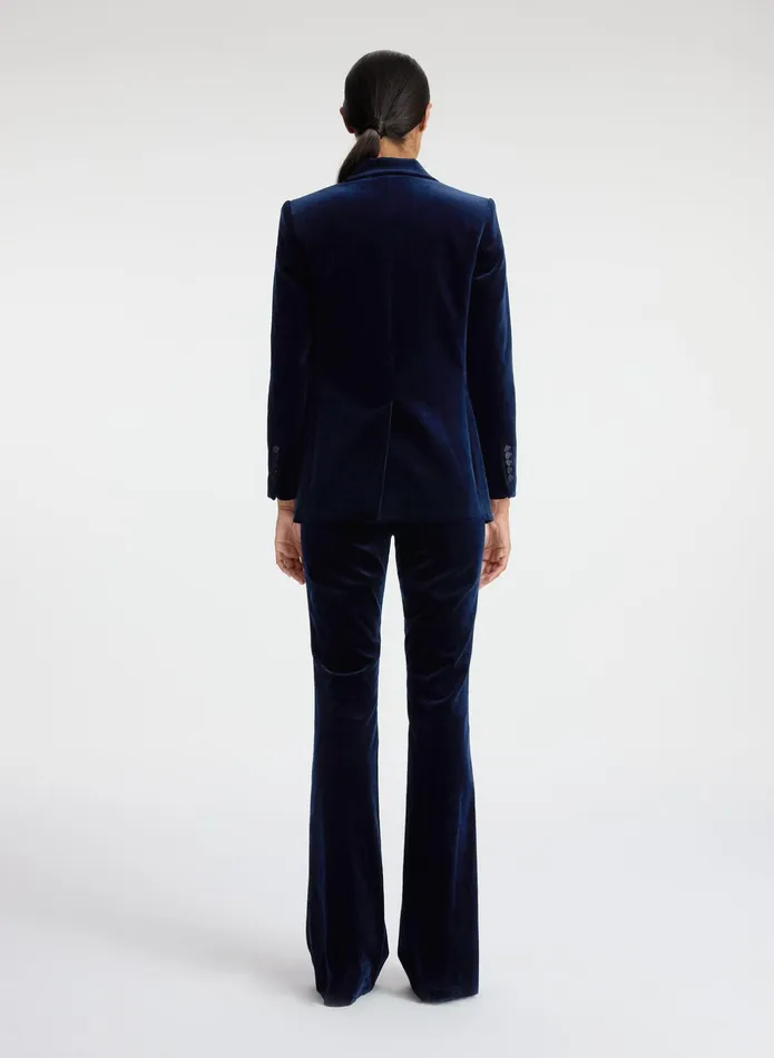 ALC Sets Davin Ii Velvet Tuxedo Jacket Navy 8211 Women
